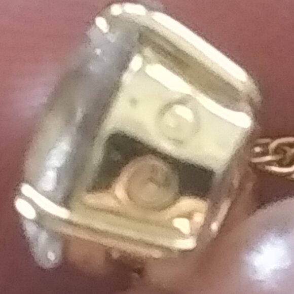 SWAROVSKI SWAN LOGO Pendant Necklace clear Crystal gold tone chain and setting - Picture 8 of 16